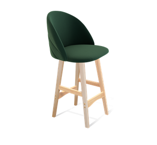 Полубарный стул SHT-ST35-2 / SHT-S65-1 (лиственно-зеленый/прозрачный лак) в Южно-Сахалинске