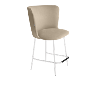 Полубарный стул SHT-ST36 / SHT-S29P-1 (ванильный крем/белый муар) в Южно-Сахалинске