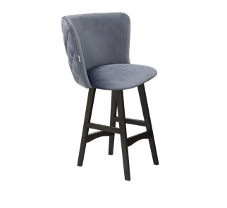 Полубарный стул SHT-ST36-3 / SHT-S65-1 (нейтральный серый/венге) в Южно-Сахалинске