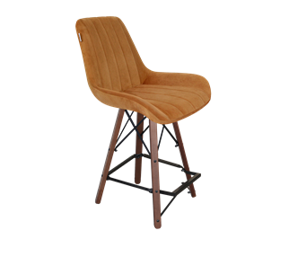 Полубарный стул SHT-ST37 / SHT-S80-1 (горчичный/темный орех/черный) в Южно-Сахалинске - предосмотр