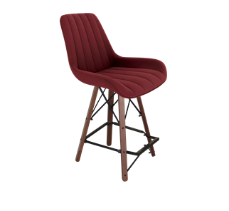 Полубарный стул SHT-ST37 / SHT-S80-1 (рубиновое вино/темный орех/черный) в Южно-Сахалинске - предосмотр