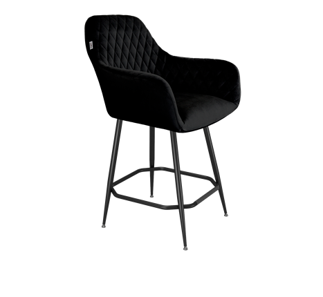 Полубарный стул SHT-ST38 / SHT-S148-1 (ночное затмение/черный муар) в Южно-Сахалинске - изображение