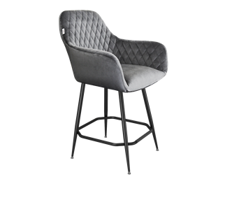 Полубарный стул SHT-ST38 / SHT-S148-1 (угольно-серый/черный муар) в Южно-Сахалинске