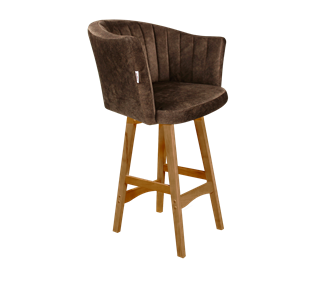 Полубарный стул SHT-ST42-1 / SHT-S65-1 (кофейный трюфель/светлый орех) в Южно-Сахалинске - предосмотр