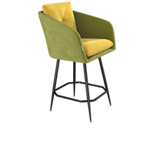 Полубарный стул SHT-ST43-2 / SHT-S148-1 (фисташковый десерт/черный муар) в Южно-Сахалинске