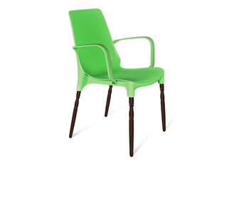 Обеденный стул SHT-ST76/S424-F (зеленый/коричневый муар) в Южно-Сахалинске