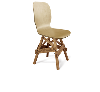 Обеденный стул SHT-ST15-1/S71 (прозрачный лак/дуб брашированный коричневый) в Южно-Сахалинске - предосмотр