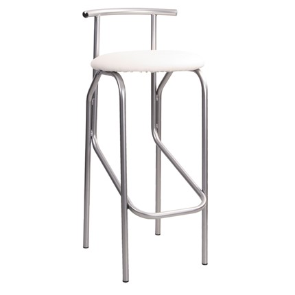 Барный кухонный стул Jola silver, кожзам V в Южно-Сахалинске - изображение