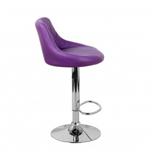 Барный стул Комфорт с мягкой спинкой WX-2396 экокожа фиолетовый в Южно-Сахалинске - предосмотр 3