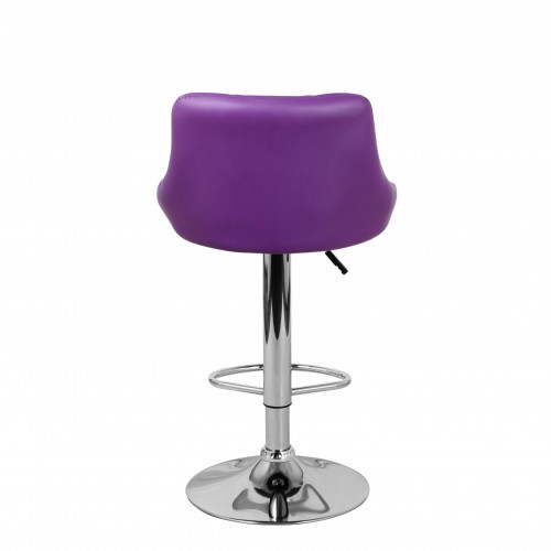 Барный стул Комфорт с мягкой спинкой WX-2396 экокожа фиолетовый в Южно-Сахалинске - изображение 5