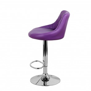 Барный стул Комфорт с мягкой спинкой WX-2396 экокожа фиолетовый в Южно-Сахалинске - предосмотр 7