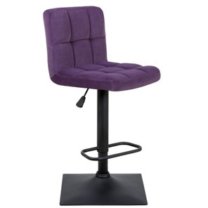 Барный стул Курт с мягкой спинкой WX-2320 велюр фиолетовый в Южно-Сахалинске