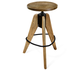 Барный стул SHT-ST29-C1/S92 (оливковый/брашированный коричневый/черный муар) в Южно-Сахалинске - предосмотр 4