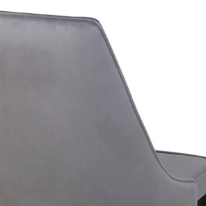 Мягкий дизайнерский стул Лорд СРП-071 Эмаль черная Веллюто серый в Южно-Сахалинске - предосмотр 2