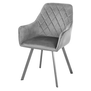 Мягкий стул-кресло Мадрид СРП-056 бриллиант Дрим серый в Южно-Сахалинске - предосмотр