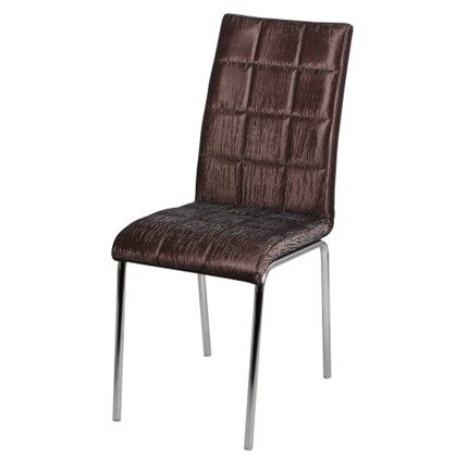 Мягкий стул Каре СРП-041 Люкс коричневый в Южно-Сахалинске - изображение