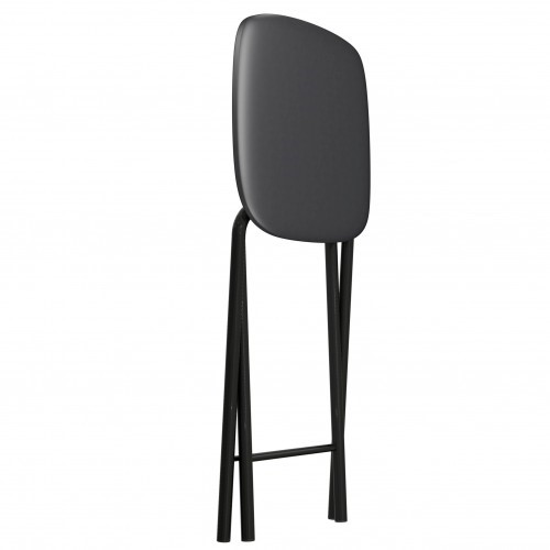 Табурет кухонный Складной СРП-013КВ (квадратное сиденье) Эмаль, черный в Южно-Сахалинске - изображение 1