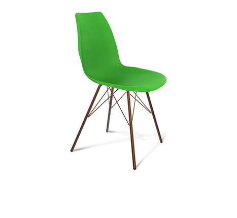 Кухонный стул SHT-ST29/S37 (зеленый ral 6018/медный металлик) в Южно-Сахалинске - изображение