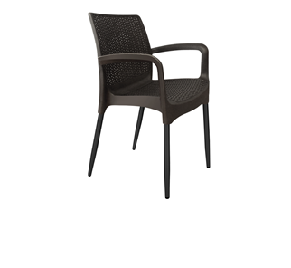 Обеденный стул SHT-ST68/S424-С (черно-коричневый/черный муар) в Южно-Сахалинске