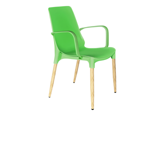 Обеденный стул SHT-ST76/S424-С (зеленый/светлый орех) в Южно-Сахалинске