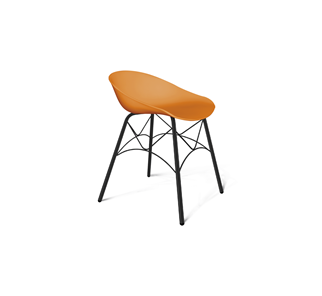 Обеденный стул SHT-ST19/S107 (оранжевый/черный муар) в Южно-Сахалинске