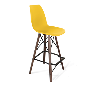 Барный стул SHT-ST29/S80 (желтый ral 1021/темный орех/черный) в Южно-Сахалинске - предосмотр