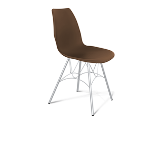Кухонный стул SHT-ST29/S100 (коричневый ral 8014/хром лак) в Южно-Сахалинске - предосмотр
