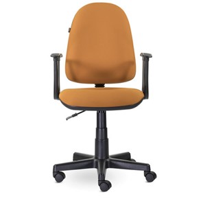 Офисное кресло Brabix Prestige Start MG-312 (эргономичная спинка, ткань, оранжевое) в Южно-Сахалинске - предосмотр