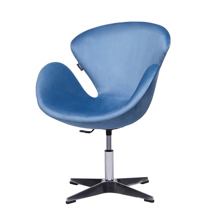 Офисное кресло Беннет-2, Микровелюр голубой в Южно-Сахалинске - изображение