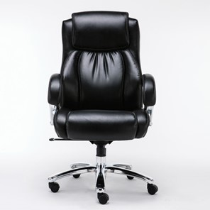 Кресло Brabix Premium Status HD-003 (рециклированная кожа, хром, черное) 531821 в Южно-Сахалинске
