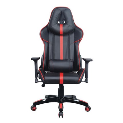 Компьютерное кресло Brabix GT Carbon GM-120 (две подушки, экокожа, черное/красное) 531931 в Южно-Сахалинске - изображение