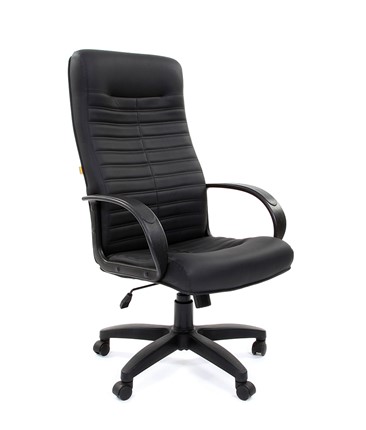 Кресло офисное CHAIRMAN 480 LT, экокожа, цвет черный в Южно-Сахалинске - изображение