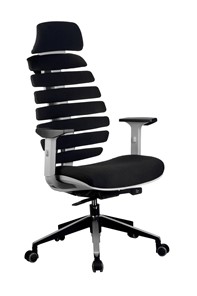 Компьютерное кресло Riva Chair SHARK (Черный/серый) в Южно-Сахалинске