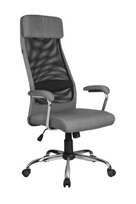 Кресло компьютерное Riva Chair 8206 HX (Серый/черный) в Южно-Сахалинске