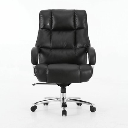 Офисное кресло Brabix Premium Bomer HD-007 (рециклированная кожа, хром, черное) в Южно-Сахалинске - изображение