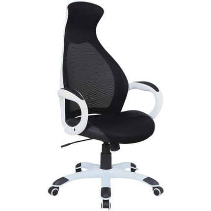 Компьютерное кресло Brabix Premium Genesis EX-517 (пластик белый, ткань/экокожа/сетка черная) 531573 в Южно-Сахалинске - изображение