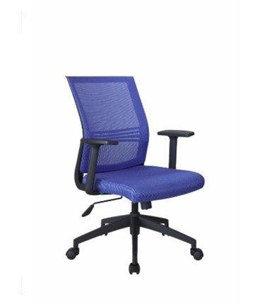 Кресло офисное Riva Chair 668, Цвет синий в Южно-Сахалинске - изображение