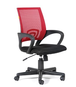 Кресло компьютерное CHAIRMAN 696 black Сетчатый акрил DW69 красный в Южно-Сахалинске - предосмотр