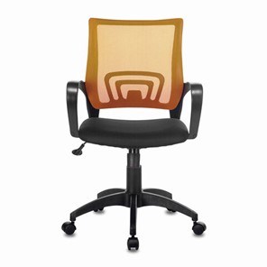 Офисное кресло Brabix Fly MG-396 (с подлокотниками, сетка, оранжевое/черное) 532084 в Южно-Сахалинске - предосмотр