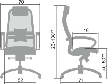 Кресло офисное Samurai S-1.04, бежевый в Южно-Сахалинске - предосмотр 1