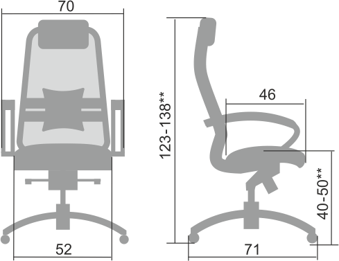 Кресло офисное Samurai S-1.04, бежевый в Южно-Сахалинске - изображение 1