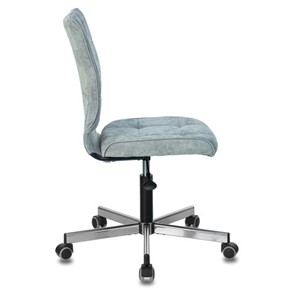 Офисное кресло Brabix Stream MG-314 (без подлокотников, пятилучие серебристое, ткань, серо-голубое) в Южно-Сахалинске - предосмотр 1