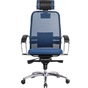 Кресло компьютерное Samurai S-2.04, синий в Южно-Сахалинске - предосмотр 2