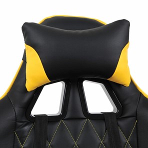 Кресло компьютерное Brabix GT Master GM-110 (две подушки, экокожа, черное/желтое) 531927 в Южно-Сахалинске - предосмотр 5