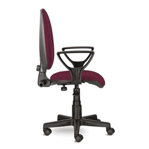 Офисное кресло Brabix Prestige Ergo MG-311 (регулируемая эргономичная спинка, ткань, бордовое) в Южно-Сахалинске - предосмотр 1
