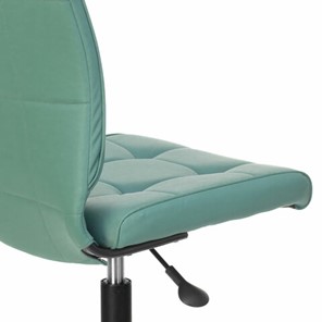 Офисное кресло Brabix Stream MG-314 (без подлокотников, пятилучие серебристое, экокожа, серо-голубое) в Южно-Сахалинске - предосмотр 5