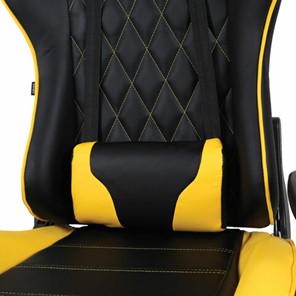 Кресло компьютерное Brabix GT Master GM-110 (две подушки, экокожа, черное/желтое) 531927 в Южно-Сахалинске - предосмотр 7