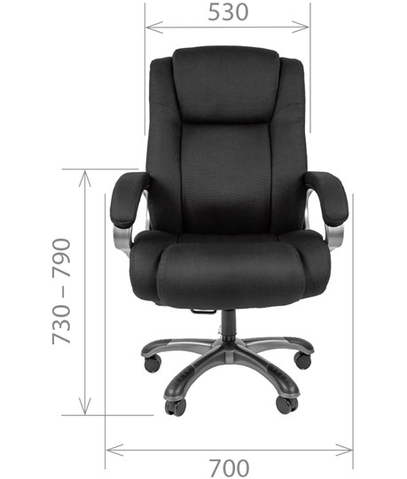 Компьютерное кресло CHAIRMAN 410 Акриловая ткань SX Черный в Южно-Сахалинске - изображение 1