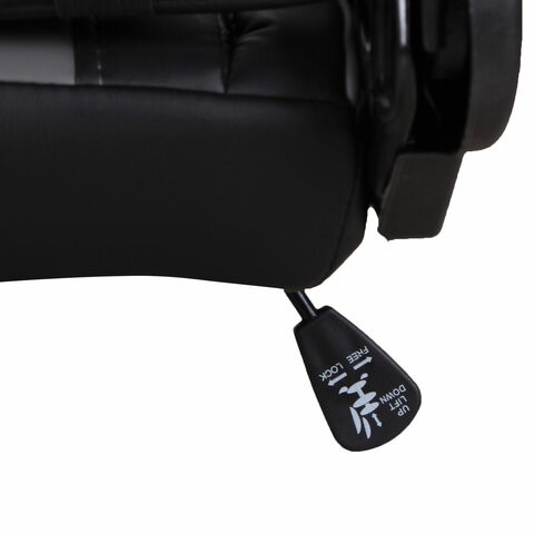 Офисное кресло Brabix GT Racer GM-100 (две подушки, экокожа, черное/серое) 531926 в Южно-Сахалинске - изображение 11