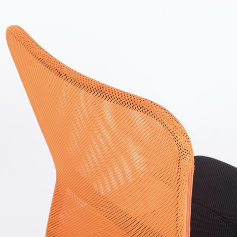 Компьютерное кресло Brabix Smart MG-313 (без подлокотников, комбинированное, черное/оранжевое) 531844 в Южно-Сахалинске - изображение 9